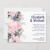 LeahG Budget Wedding Pink Blue Floral (Voorkant)