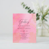 LeahG Budget Wedding Pink Peach Waterverf Abstrac (Staand voorkant)