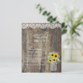 LeahG Budget Wedding RecEPTION Rustic Sunflower (Staand voorkant)