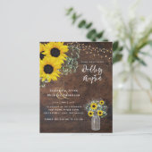 LeahG Budget Wedding RecEPTION Rustic Sunflower (Staand voorkant)