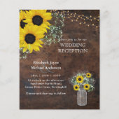 LeahG Budget Wedding RecEPTION Rustic Sunflower (Voorkant)