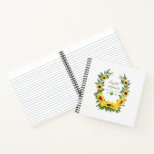 LeahG Budget Zonnebloem Krans Bucket List Journal Notitieboek (Binnen)