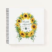 LeahG Budget Zonnebloemen Krans EMERLIJST Journal Notitieboek (Voorkant)