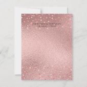 LeahG Denim Blauw Roze Goud Roze Bloem Bruiloft (Achterkant)