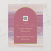 LeahG Dusty Roos Lavender Gold Wedding Invite (Achterkant)