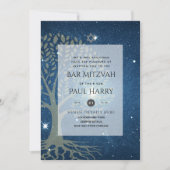 LeahG Elegant Chic Bar Mitzvah Joodse Torah Chic Kaart (Voorkant)