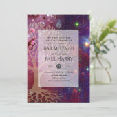 LeahG Elegante Chique Bar Mitzvah Joods Torah Chiq Kaart (Staand voorkant)