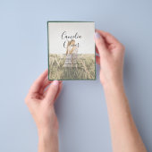 LeahG Emerald Forest Green Wedding INVITE Flyer (Hand)