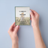 LeahG Emerald Forest Groene Trouw UITNODIGING Flyer (Hand)