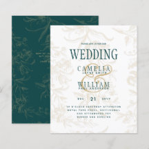 LeahG Emerald Green Gold  Botanical Wedding