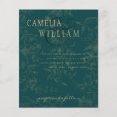 LeahG Emerald Green Gold  Botanical Wedding (Voorkant)