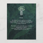 LeahG Emerald Green Gypsophila Mason Jar Wedding (Achterkant)