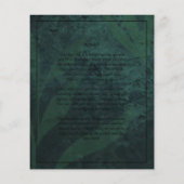 LeahG Emerald Green Photo Overlay Wedding Invite (Achterkant)