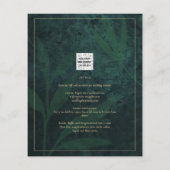 LeahG Emerald Green Photo Overlay Wedding Invite (Achterkant)