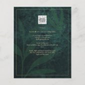 LeahG Emerald Green Photo Overlay Wedding Invite (Achterkant)