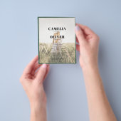 LeahG Emerald Green Photo Overlay Wedding Invite Flyer (Hand)