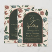 LeahG Emerald Green Terracotta Gold FALL Wedding (Voorkant / Achterkant)