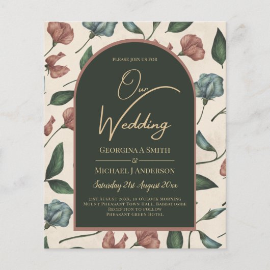 LeahG Emerald Green Terracotta Gold FALL Wedding (Voorkant)