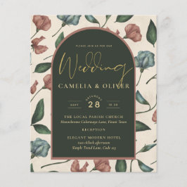 LeahG Emerald Green Terracotta Gold FALL Wedding Flyer