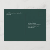 LeahG Eucalyptus Greenery Gold WEDDING QR CODE Briefkaart (Achterkant)