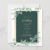 LeahG Eucalyptus Groene planten Gouden TROUW QR CO (Voorkant)