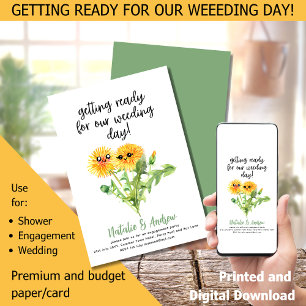 LeahG Funny Leuke Zomer Vrijgezellenfeest Paardebl Kaart