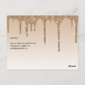 LeahG Glitter stuurt foto's via internet uitnodige Briefkaart (Achterkant)