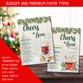 LeahG Glühwein Proost op de Liefde Wintertrouw Kaart