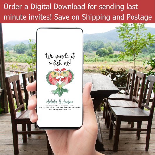 LeahG Grappige Lieve Zomer Bruidsdouche Vissen Kaart