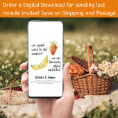 LeahG Grappige Mooie Zomer Bruiloft Borrel Fruit W Kaart