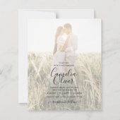 LeahG Green Paars WISTERIA Wedding INVITE (Voorkant)