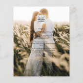 LeahG Greenery Leaves PHOTO OVERLAY Wedding Invive Flyer (Achterkant)