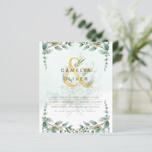 LeahG Groene planten Eucalyptus Gouden Trouw Uitno (Staand voorkant)