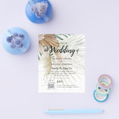 LeahG Groenery Gouden Huwelijks- QR CODE RSVP UITN Flyer (Enkel)