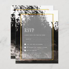 LeahG INK BLACK White Gold Wedding INVITE
