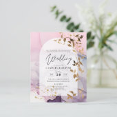 LeahG Ink Ombre Paars Pink Pink Gold Wedding (Staand voorkant)