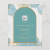 LeahG INK Zee Glass Turquoise Blauwgroen Gold INVI (Achterkant)