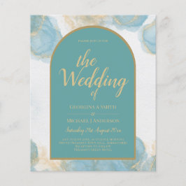 LeahG INK Zee Glass Turquoise Blauwgroen Gold INVI