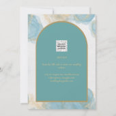 LeahG INK Zee Glass Turquoise Blauwgroen Gold INVI Kaart (Achterkant)