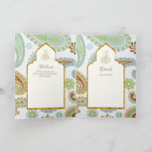 LeahG Islamitische sierlijke moslim bruiloft uitno Kaart (Binnen)