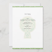 LeahG Keltische Cross Katholieke Bruiloft Nuptial  Kaart (Achterkant)