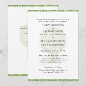 LeahG Keltische Cross Katholieke Bruiloft Nuptial  Kaart (Voorkant / Achterkant)