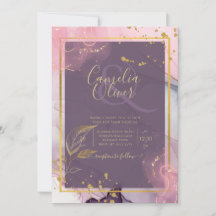 LeahG® Lavender INKT Mauve Paars Goud Trouwring