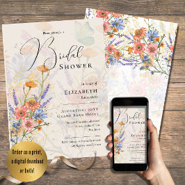 LeahG Lente Zomer Boho Bloem Bloemen Bruiloft Kaart