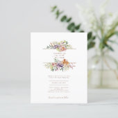 LeahG Lente Zomer Boho Bloemen Bruiloft (Staand voorkant)