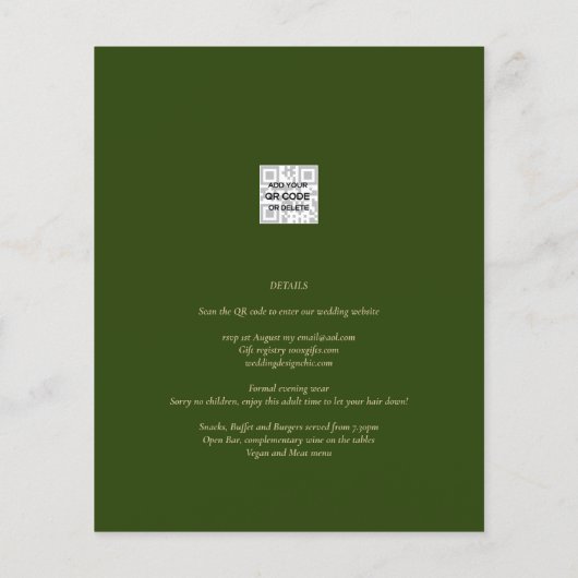 LeahG Lente Zomer Boho Bloemen Bruiloft (Achterkant)