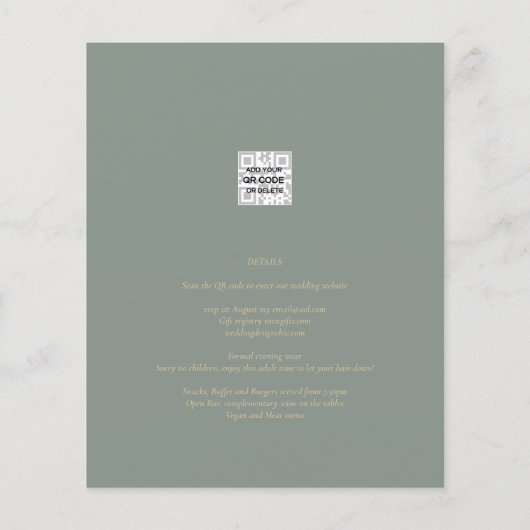 LeahG Lente Zomer Boho Bloemen Bruiloft (Achterkant)