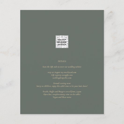 LeahG Lente Zomer Boho Bloemen Bruiloft (Achterkant)