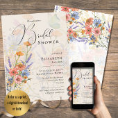 LeahG Lente Zomer Boho Bloemen Bruiloft Kaart