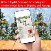 LeahG Mulled wijn Proost op Liefde Winter Bruiloft Kaart